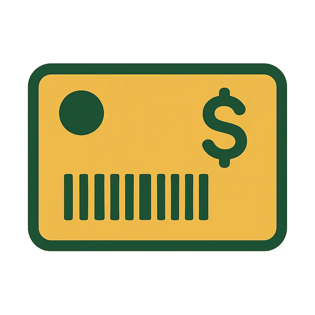 Prepaid voucher icon